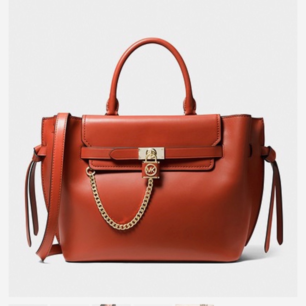 Brand new Hamilton Legacy Large Leather Belted Satchel